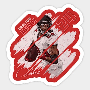 Carlton Davis Tamba Bay Stripes Sticker